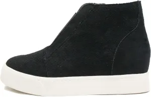 Soda Pointer - Mid Ankle Platform Sneaker w/Hidden Wedge and Side Zipper