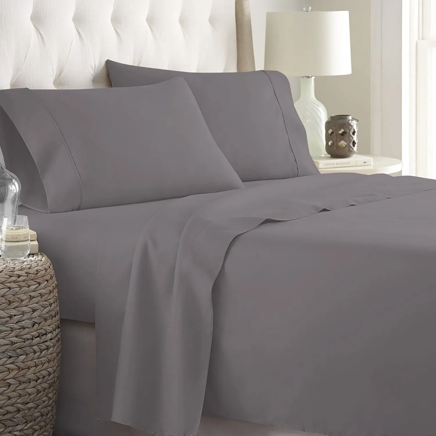 Soft Home 1800 Series Solid Microfiber Ultra Soft Sheet Set