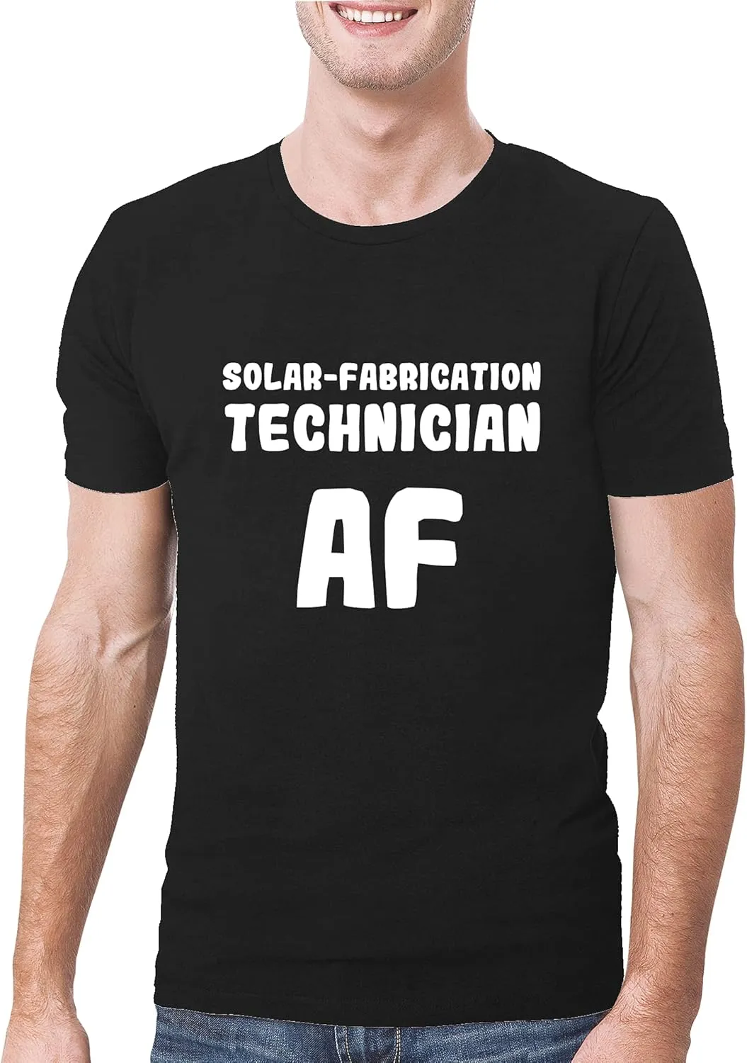 Solar-Fabrication Technician AF - A Soft & Comfortable Men's T-Shirt, Black, Small