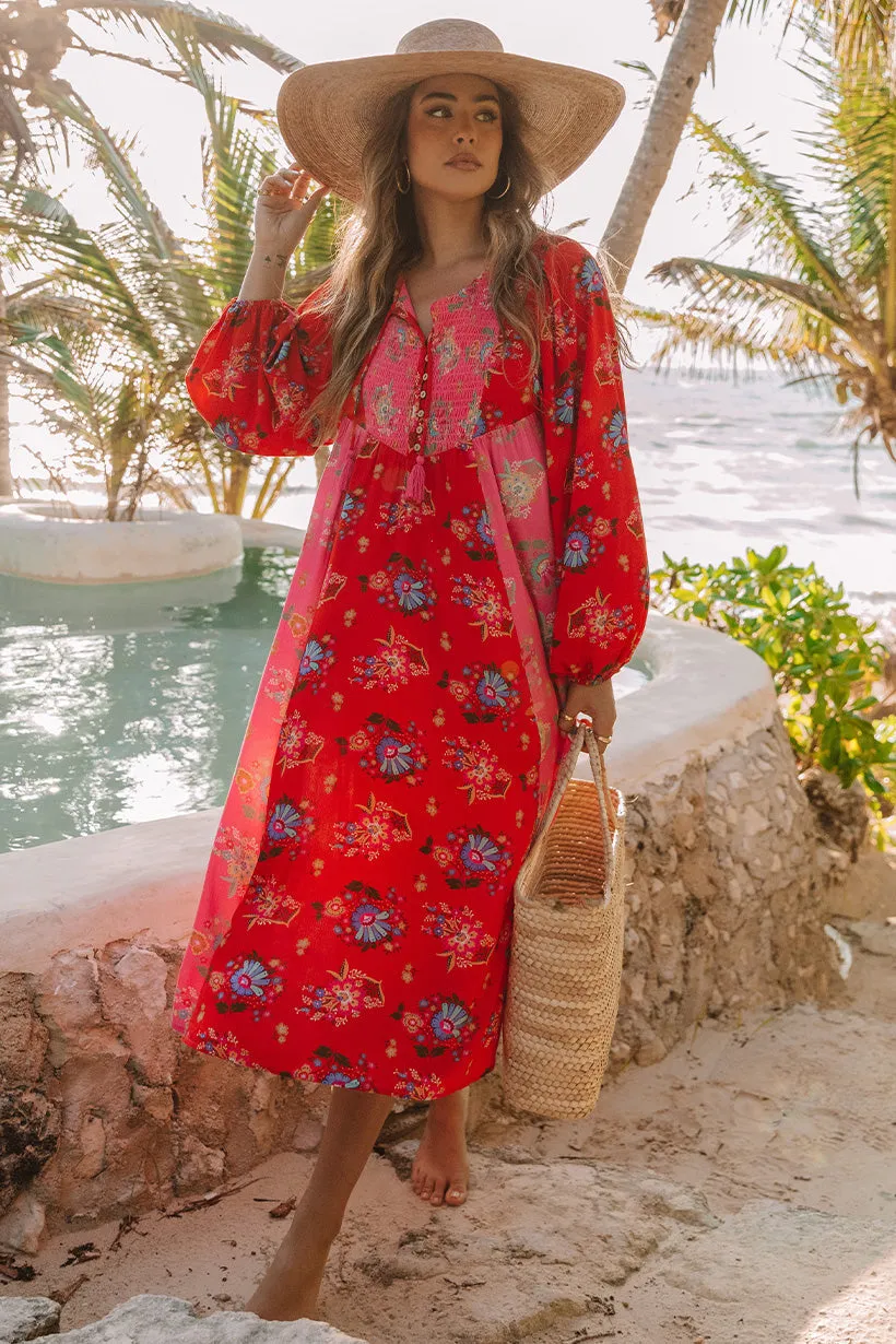 Solstice Boho Midi Dress