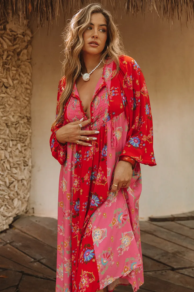 Solstice Boho Midi Dress