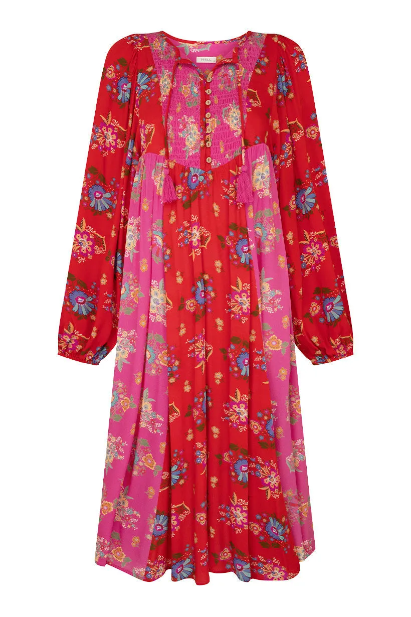 Solstice Boho Midi Dress