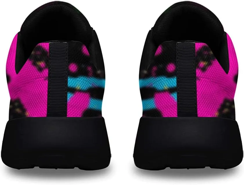 Sonzj-II Women Men Tennis Shoes,Athletic Fashion Neon Splatters with Paint Cool Sneaker for Girl,Boy,Gym,Walking,Hiking,Jogging,Running,Travel and More