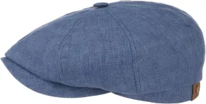 Stetson Hatteras Linen Newsboy Cap Women/Men | Made in The EU