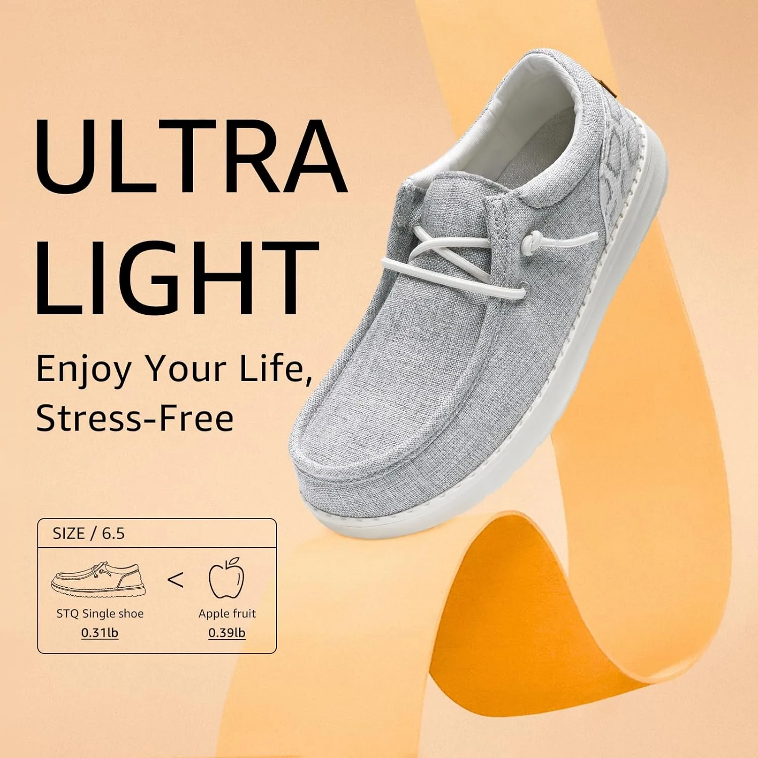 STQ Women's Orthopedic Loafers丨Lightweight Casual Boat Shoes for Plantar Fasciitis