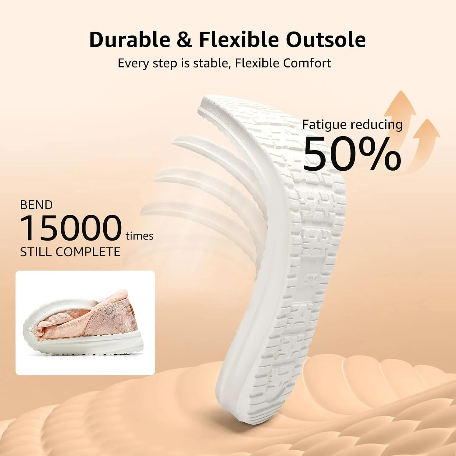 STQ Women's Orthopedic Loafers丨Lightweight Casual Boat Shoes for Plantar Fasciitis