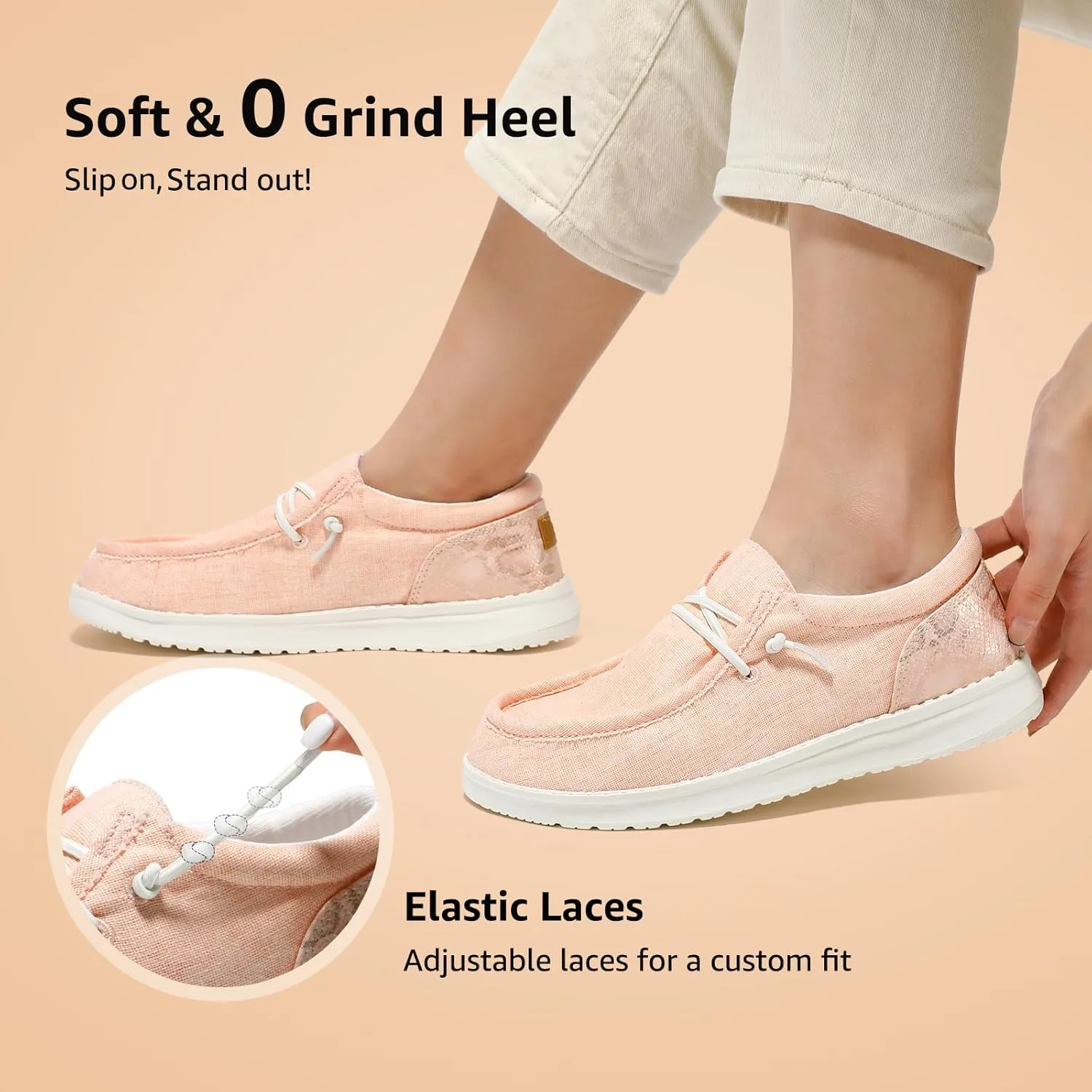 STQ Women's Orthopedic Loafers丨Lightweight Casual Boat Shoes for Plantar Fasciitis