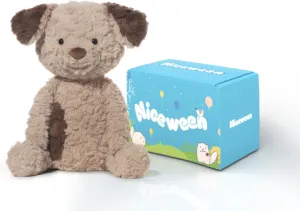 Stuffed Animals Adorable Dog Plush Toys 13.8 inches Soft and Comfort Dog Plush Toy Gift for Kids, Coffee Brown