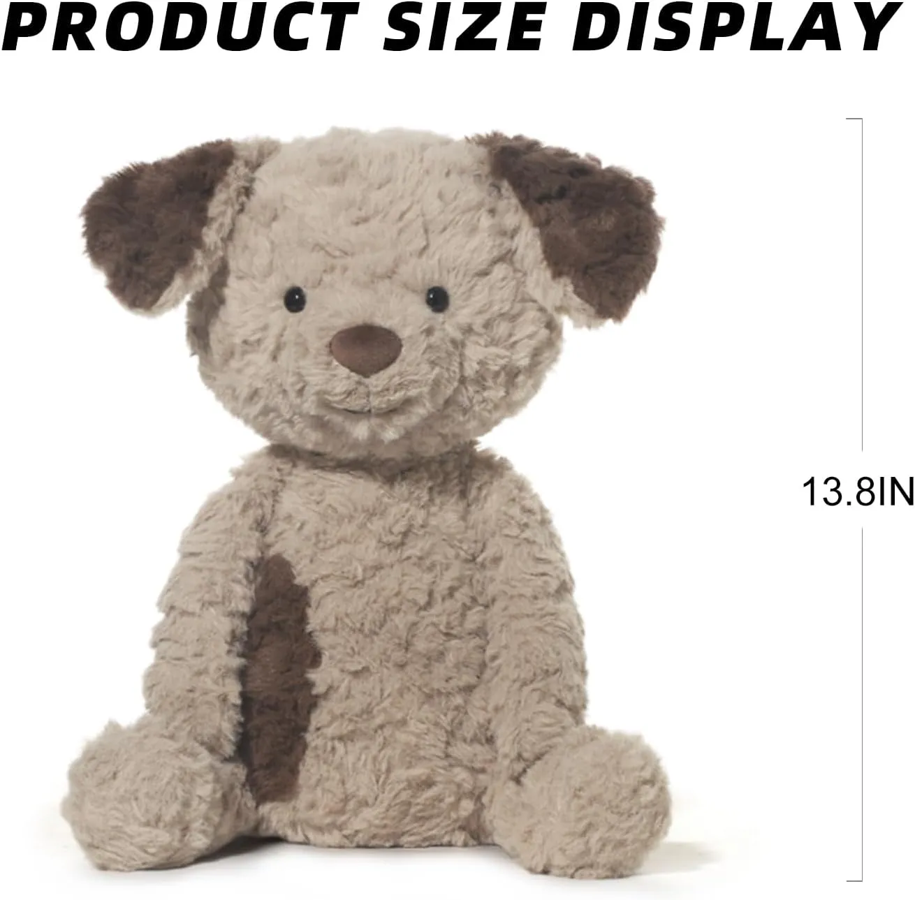 Stuffed Animals Adorable Dog Plush Toys 13.8 inches Soft and Comfort Dog Plush Toy Gift for Kids, Coffee Brown