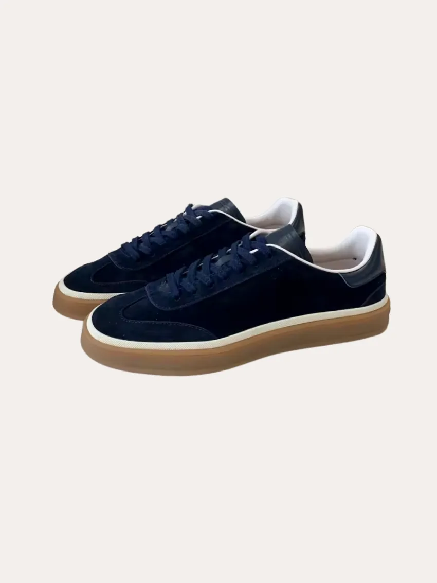 Suede Sneakers Navy Blue