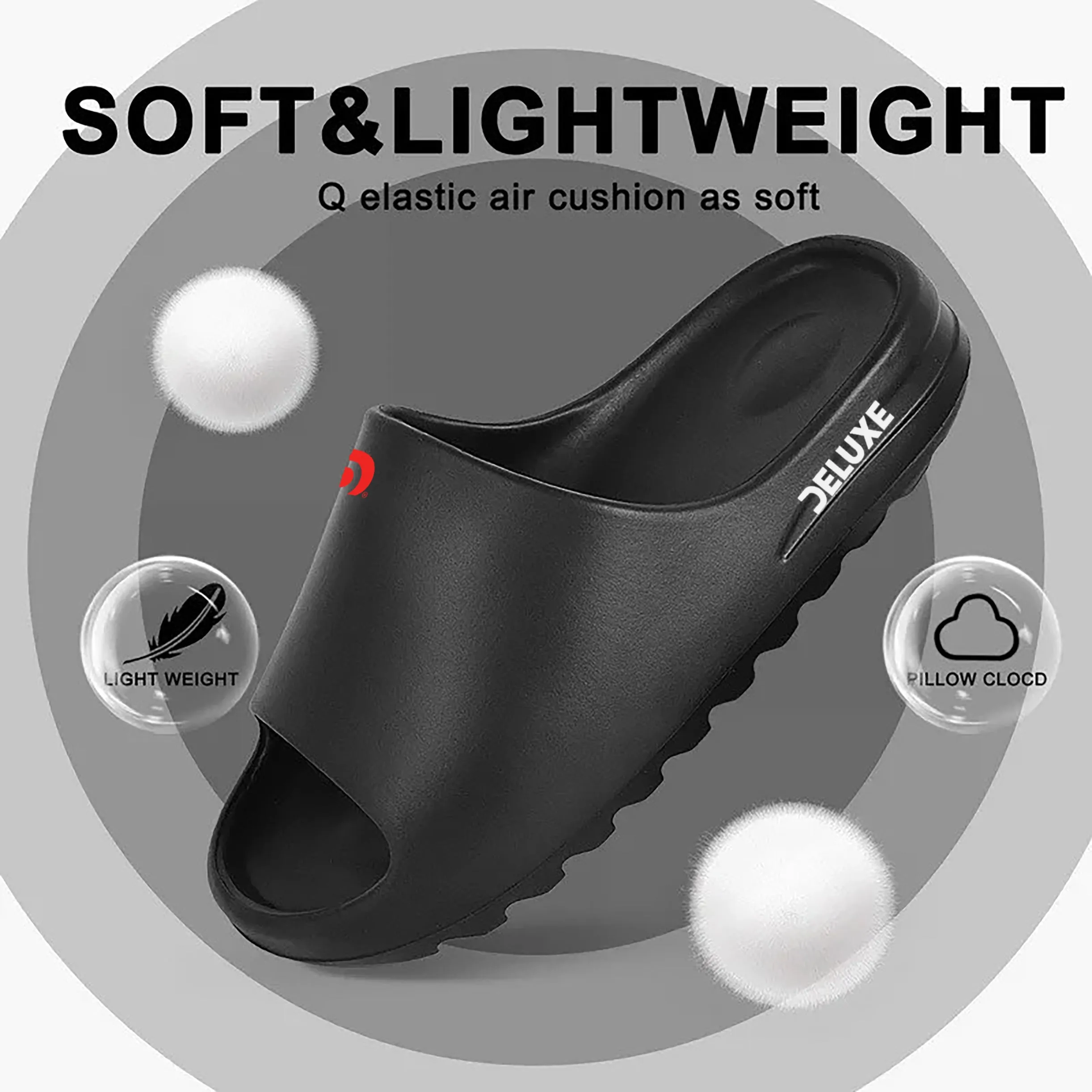 Summer Cool - Men Slipper - Black Color