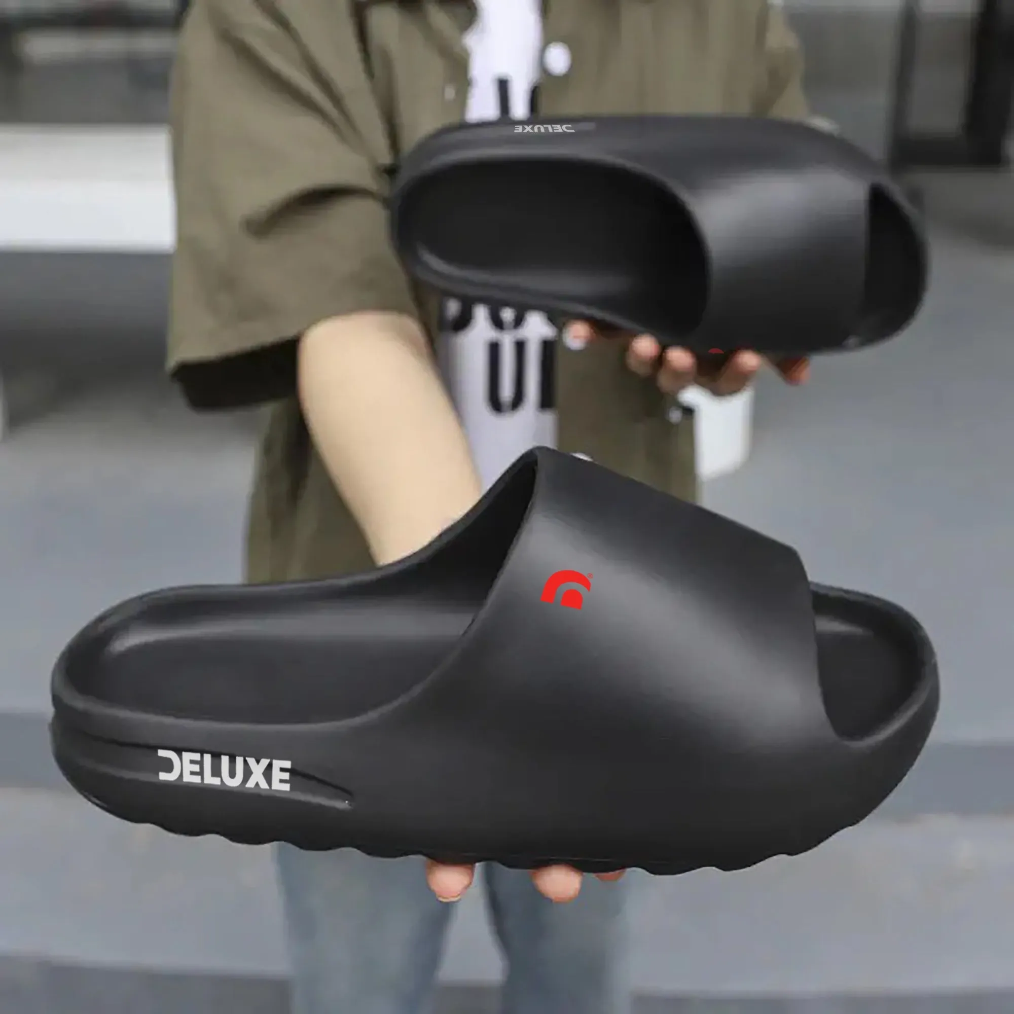 Summer Cool - Men Slipper - Black Color