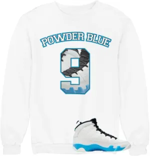 Sweatshirt To Match Jordan 9 Powder Blue Men's Graphic Sweatshirts