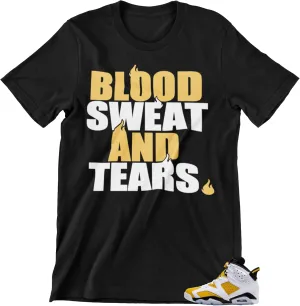 T Shirt to Match Jordan 6 Yellow Ochre Men's Matching Tees