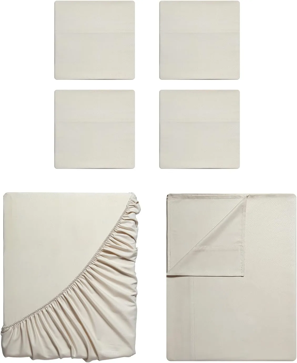 Tahari Home - Sheets, Soft Bedding Set with Matching Pillowcases, Dorm Room Essentials, Wrinkle Resistant Room Decor (Vines Birch Beige, King)