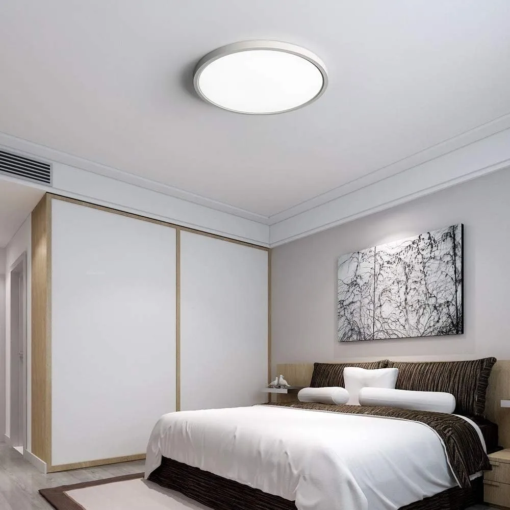 TALOYA LED Ceiling Light Living Room White, 15.8 Inch Thin Flat Modern Flush Mount Lighting Fixture for Bedroom,5 Color Temperatures in 1, 24w Round 0.94 Inch Thickness