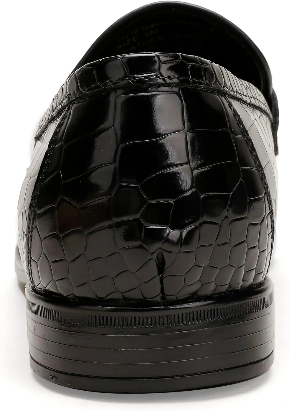 Tassel Loafer for Mens, Casual Crocodile Printed Tassel Dress Shoes Leather Slip-on Penny Loafer for Men