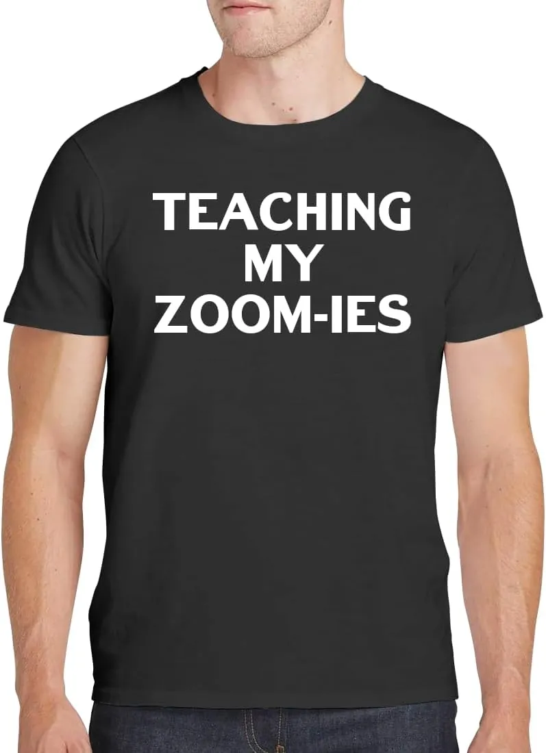 Teaching My Zoom-ies - Men's Soft Comfortable Short Sleeve T-Shirt CP05 Black