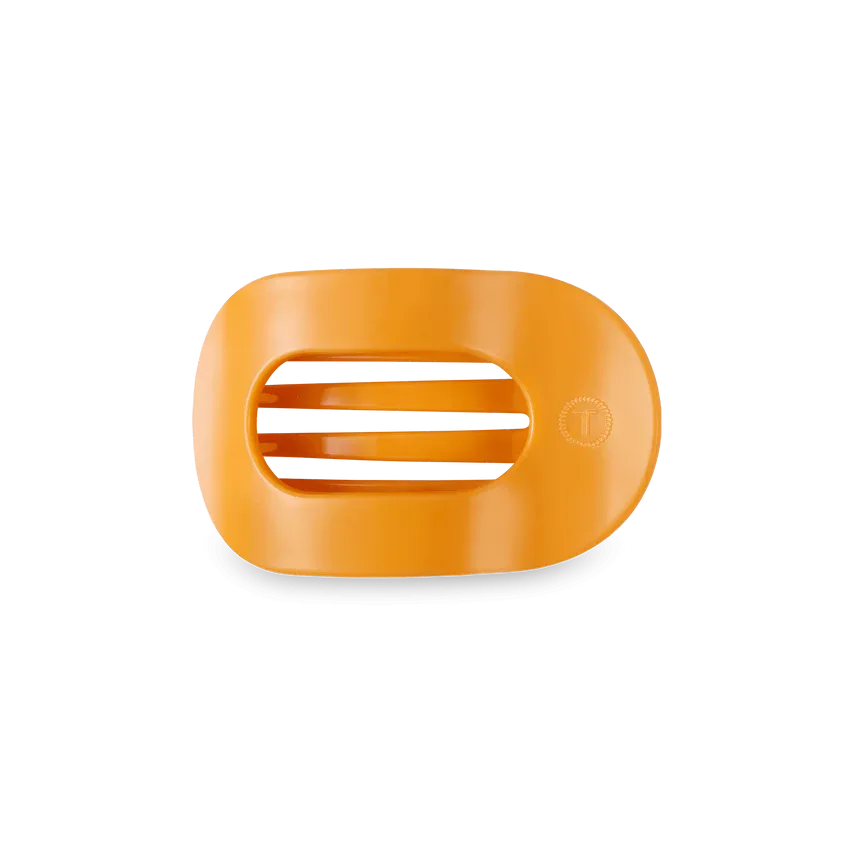 Teleties Small Flat Round Clip Mango for it!