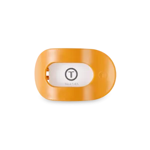 Teleties Small Flat Round Clip Mango for it!
