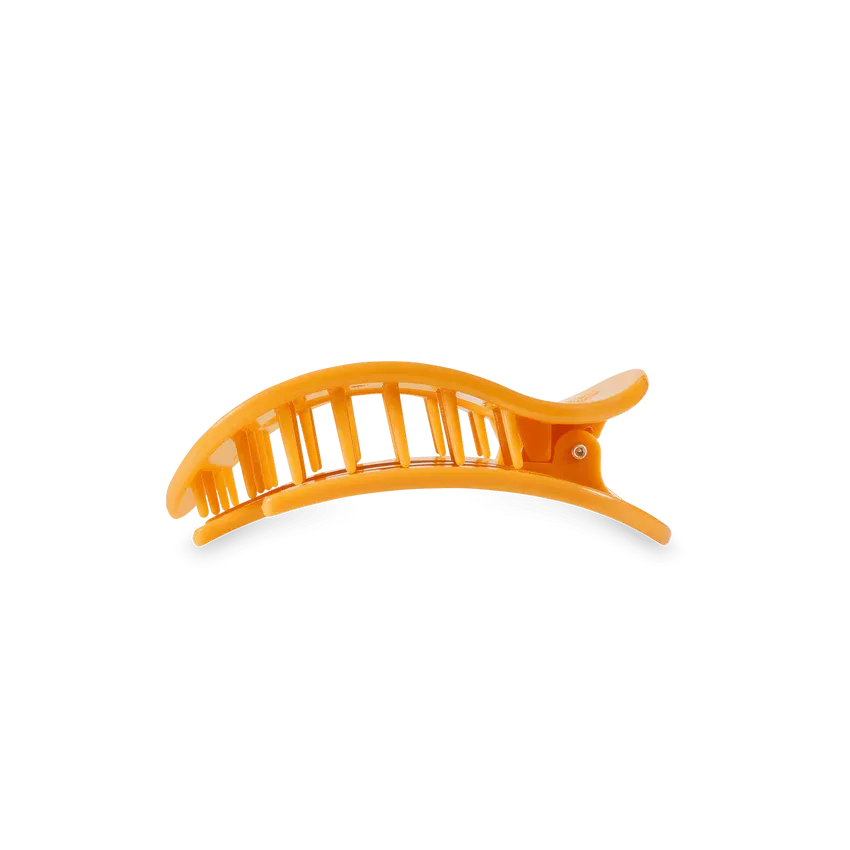 Teleties Small Flat Round Clip Mango for it!
