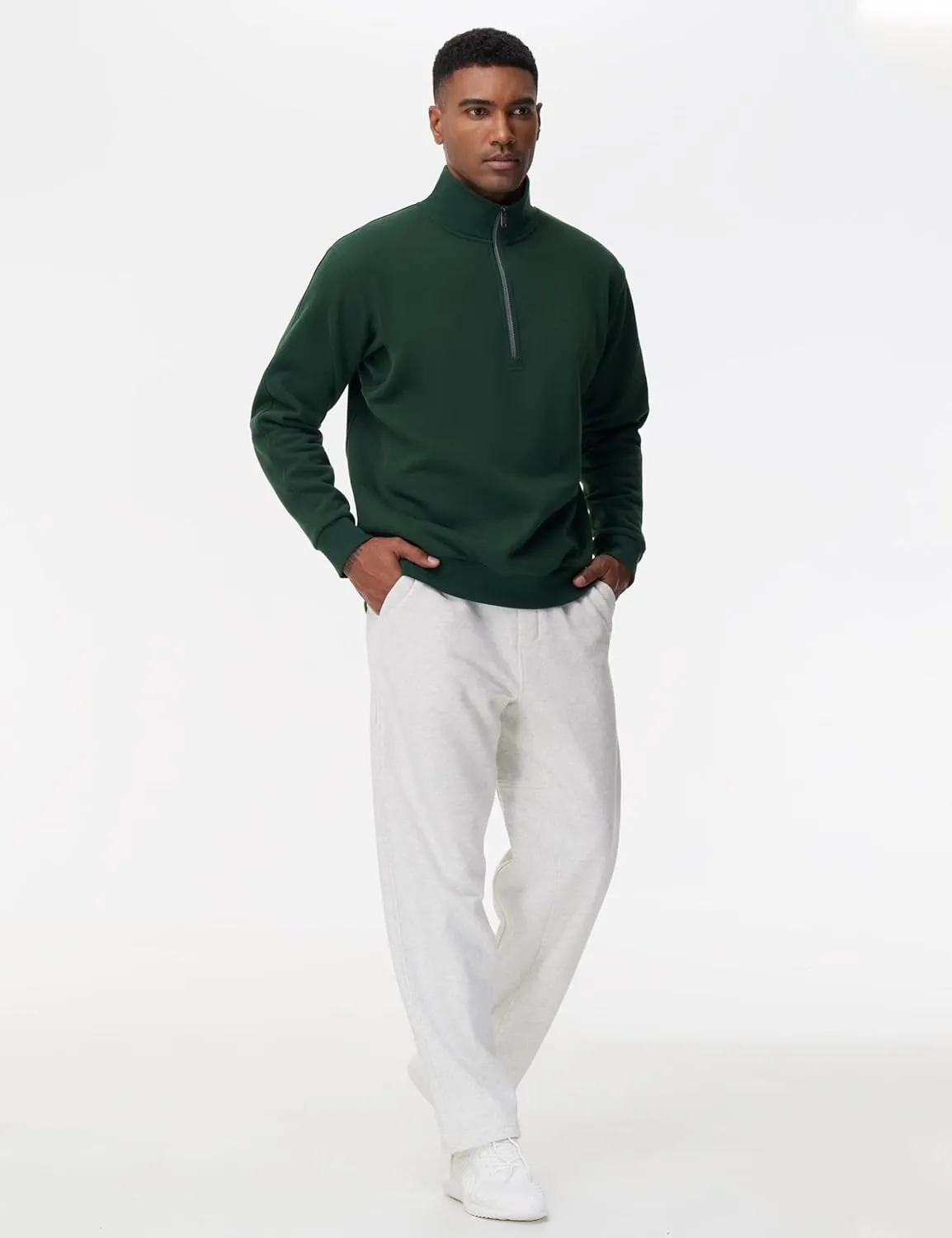 THE GYM PEOPLE Men's Baggy Fleece Workout Sweatpants with Pockets Drawstring Lounge Athletic Running Pants