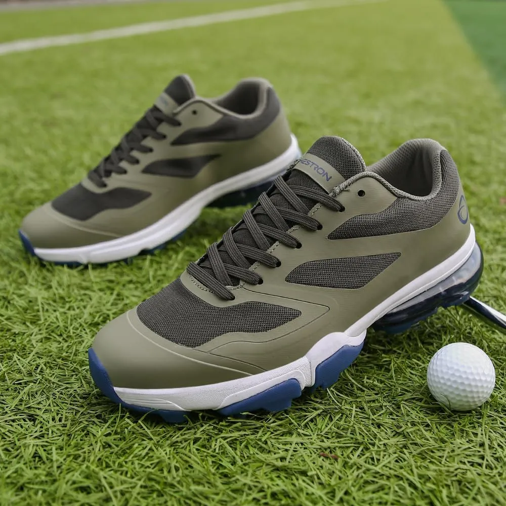 THESTRON New Men Golf Shoes 8 Spikes Professional Outdoor Golf Sport Sneaker for Men