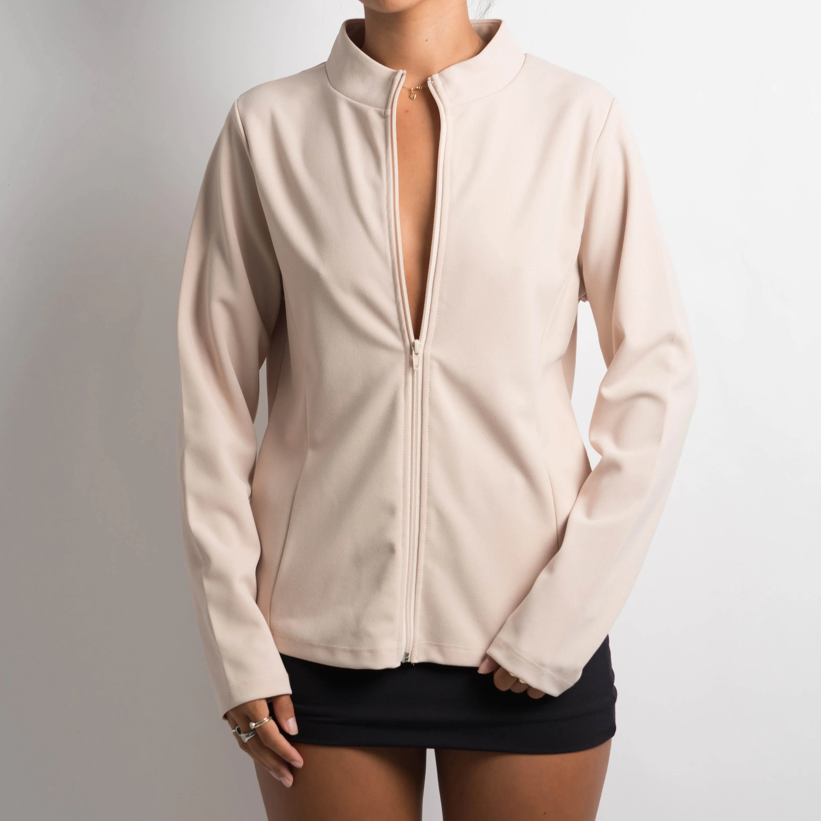 THIN BEIGE STRETCH JACKET