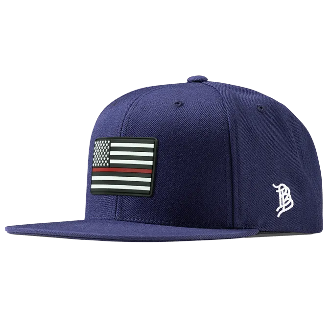 Thin Red Line PVC Essential Flat Snapback