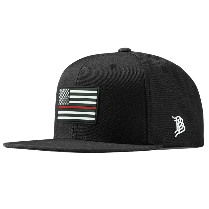 Thin Red Line PVC Essential Flat Snapback