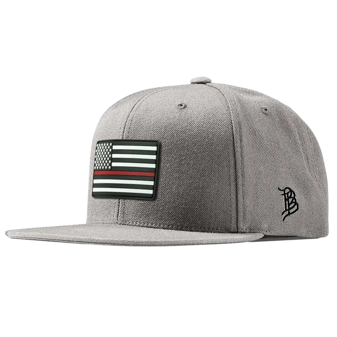 Thin Red Line PVC Essential Flat Snapback