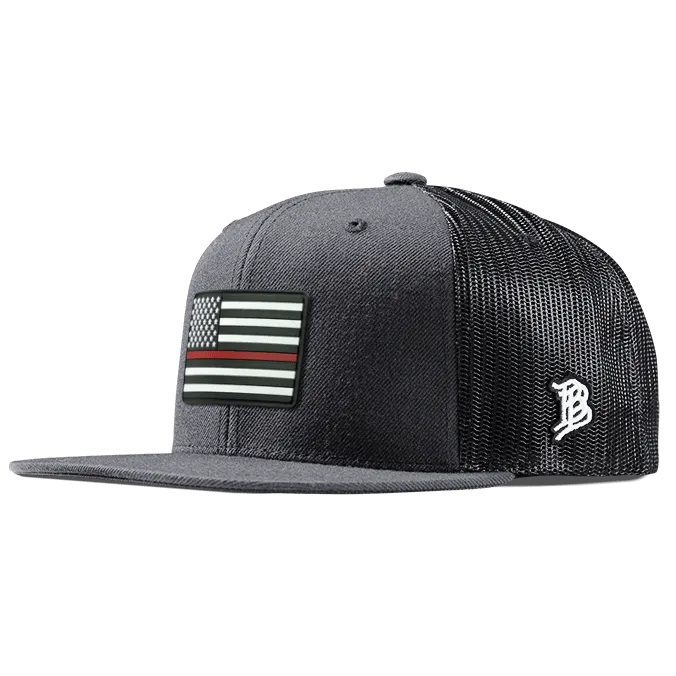 Thin Red Line PVC Flat Trucker