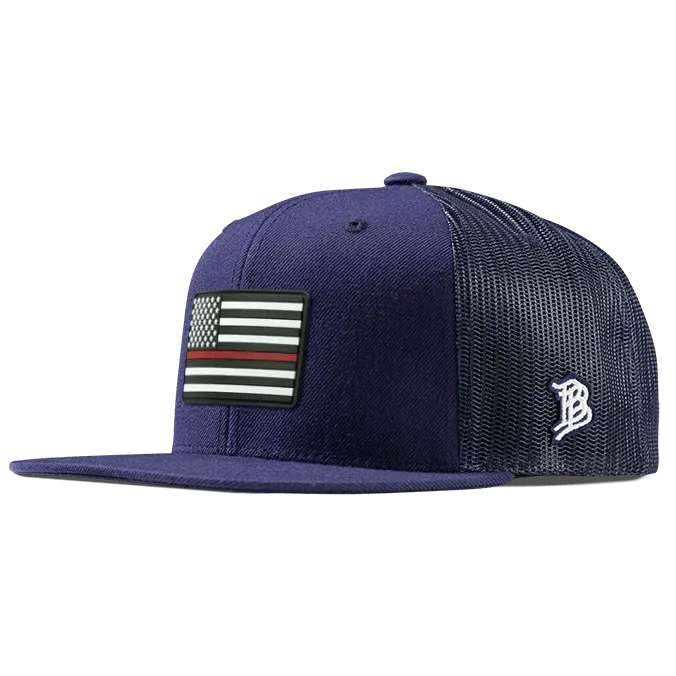 Thin Red Line PVC Flat Trucker