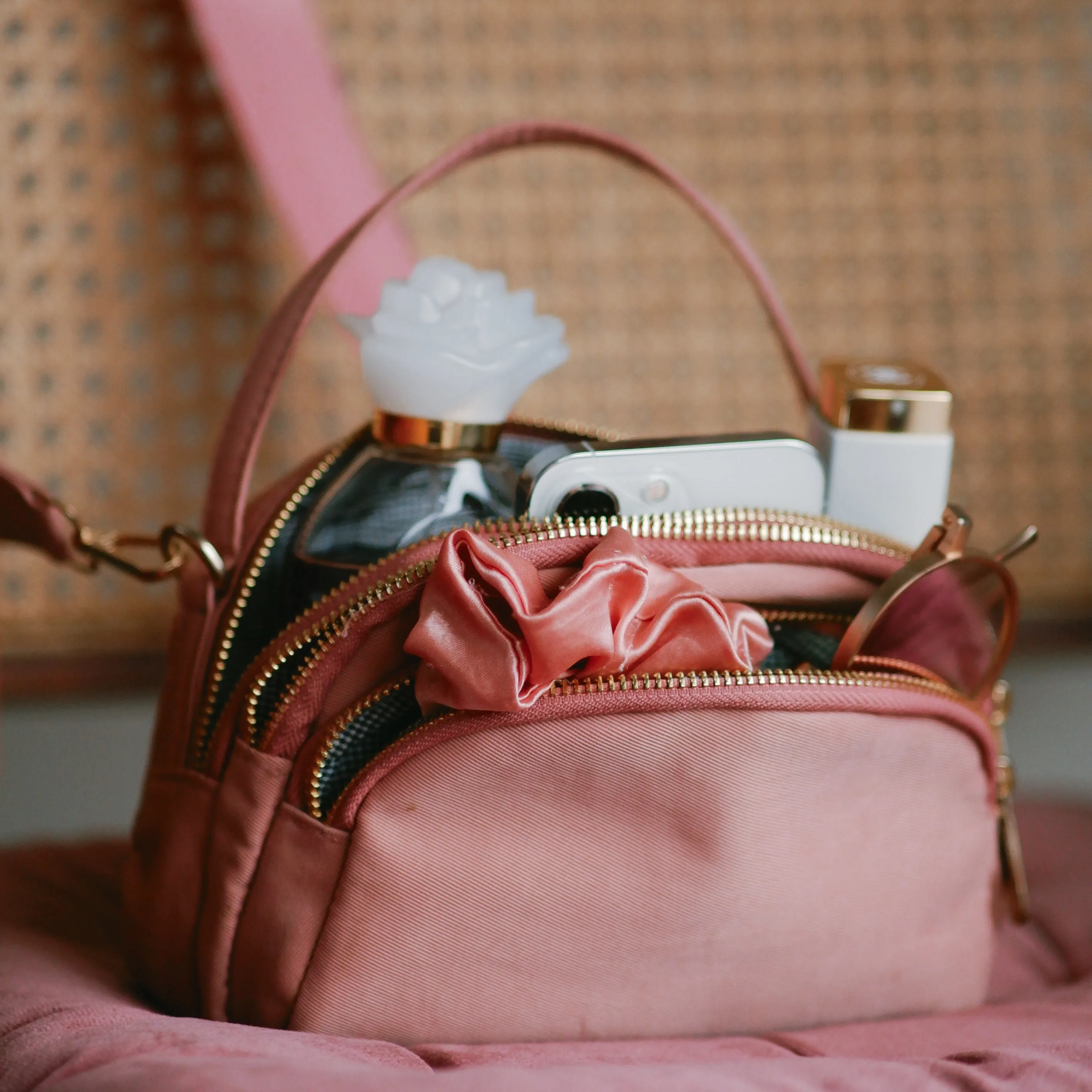 Three Pocket Pal- Soft Coral (Water Resistant)