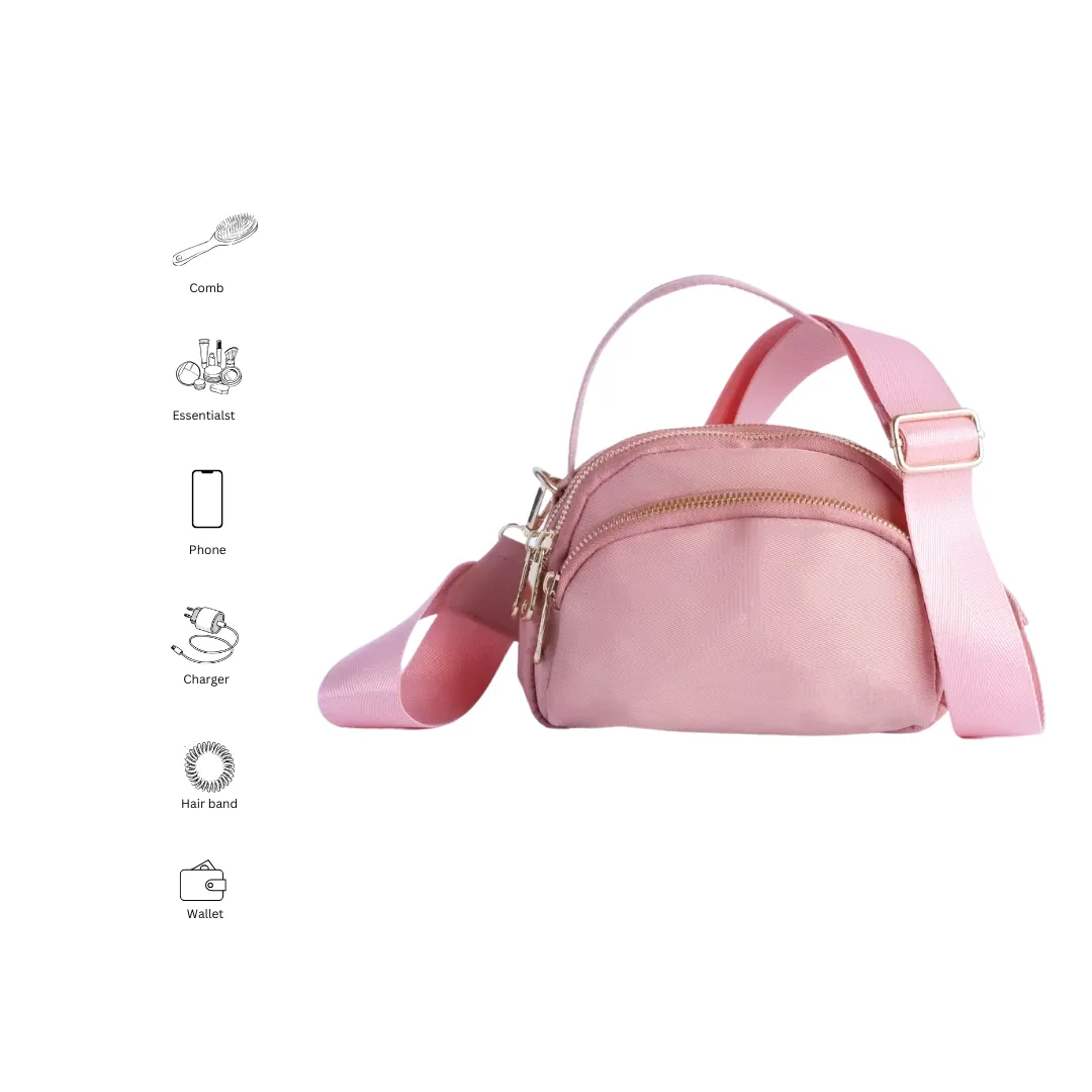 Three Pocket Pal- Soft Coral (Water Resistant)
