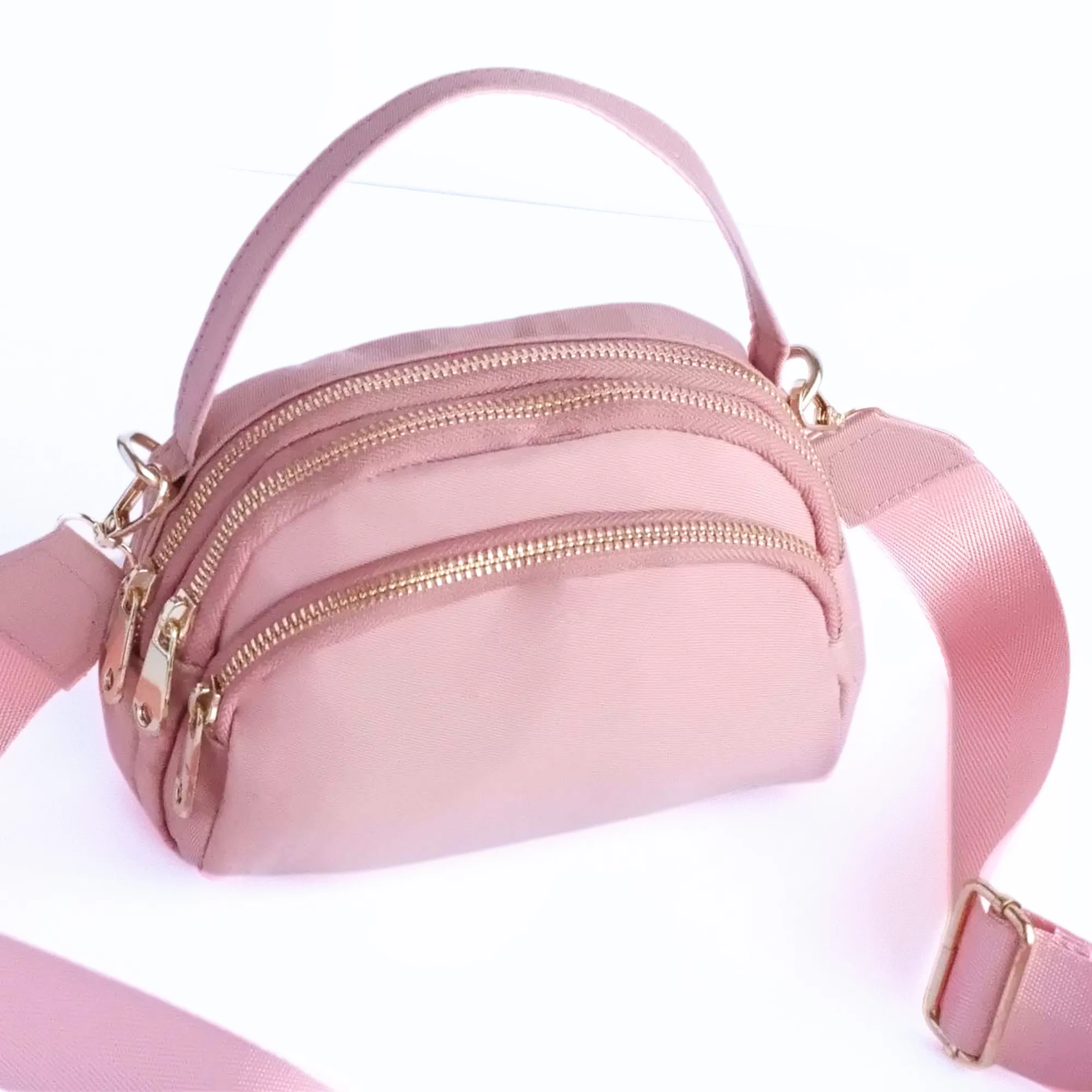 Three Pocket Pal- Soft Coral (Water Resistant)