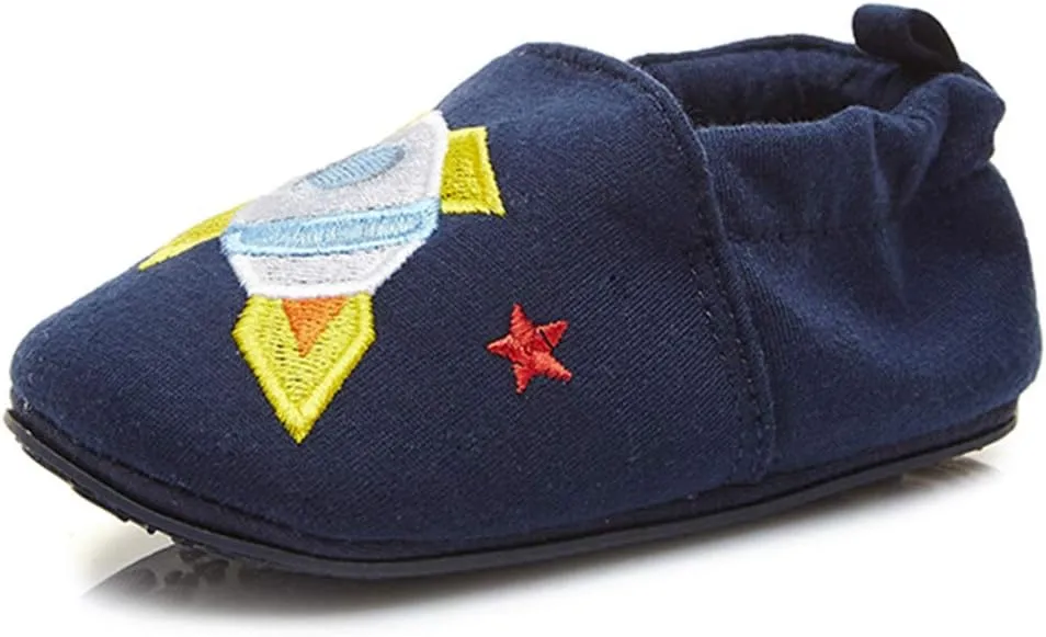 Timatego Toddler Baby Boys Girls Shoes Non Skid Slipper Sneaker Moccasins Infant First Walker House Walking Crib Shoes(6-24 Months)