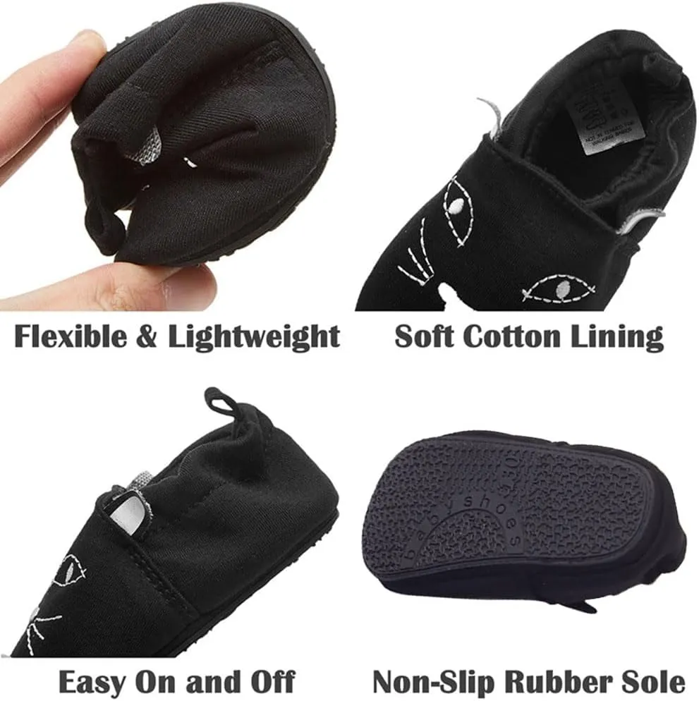 Timatego Toddler Baby Boys Girls Shoes Non Skid Slipper Sneaker Moccasins Infant First Walker House Walking Crib Shoes(6-24 Months)