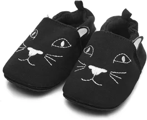 Timatego Toddler Baby Boys Girls Shoes Non Skid Slipper Sneaker Moccasins Infant First Walker House Walking Crib Shoes(6-24 Months)
