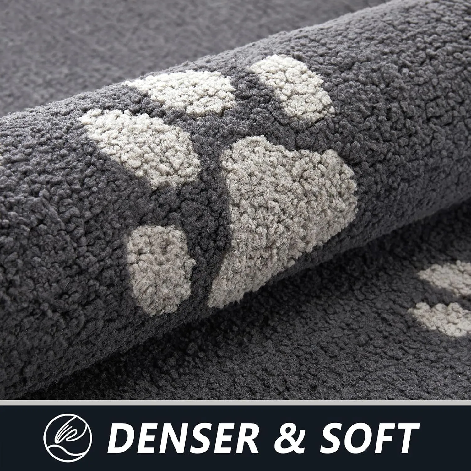 Timo Indoor Door Mat, 24"x36" Super Absorbent Dog Mats for Muddy Paws, Low-Profile Washable Entryway Rug, Rubber Backing Non Slip Front Door Mats, Resist Dirt Inside Entrance Doormat for Shoes, Grey