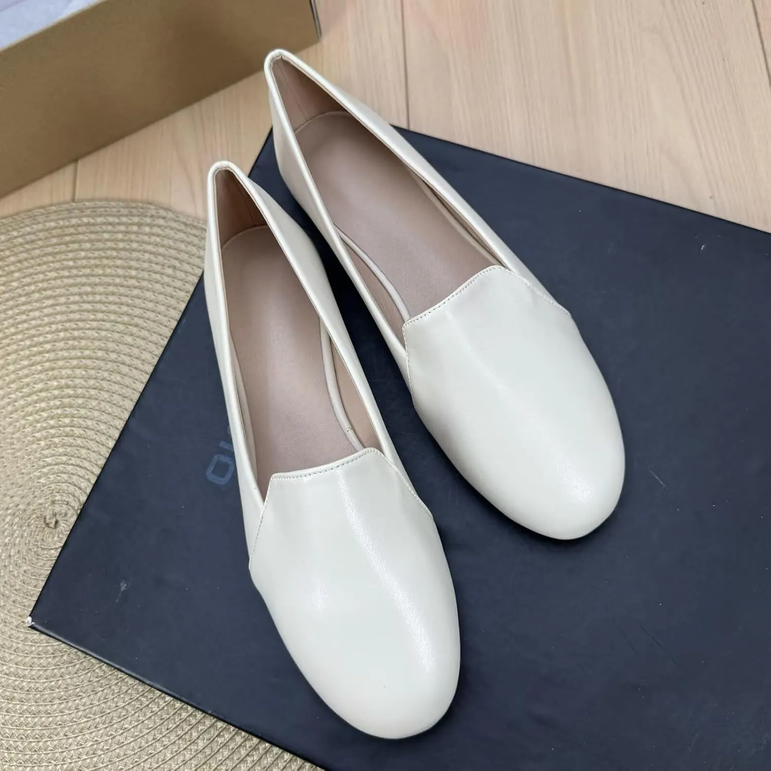 TN TANGNEST Women's Ballet Flats Fashion Round Toe Dress Flats Comfortable Casual Flat Shoes