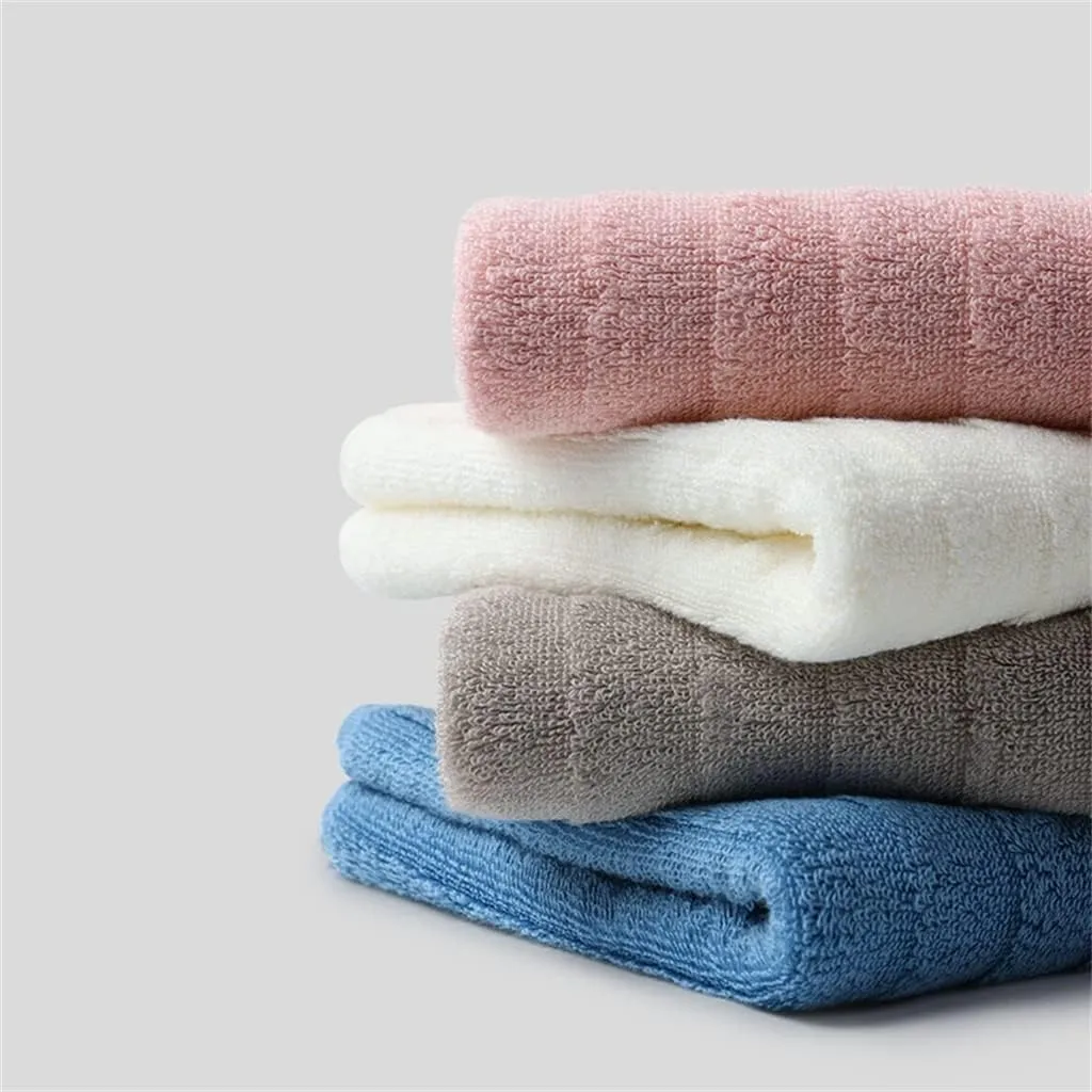 Towel Cotton wash Your face Bath Home Adult Soft Water Suction face Towel(D 3PS)