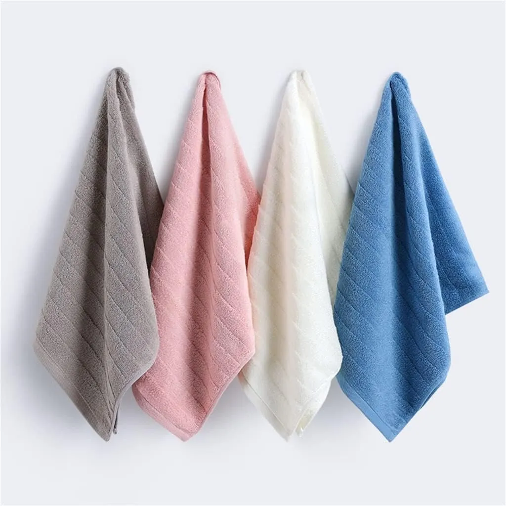 Towel Cotton wash Your face Bath Home Adult Soft Water Suction face Towel(D 3PS)