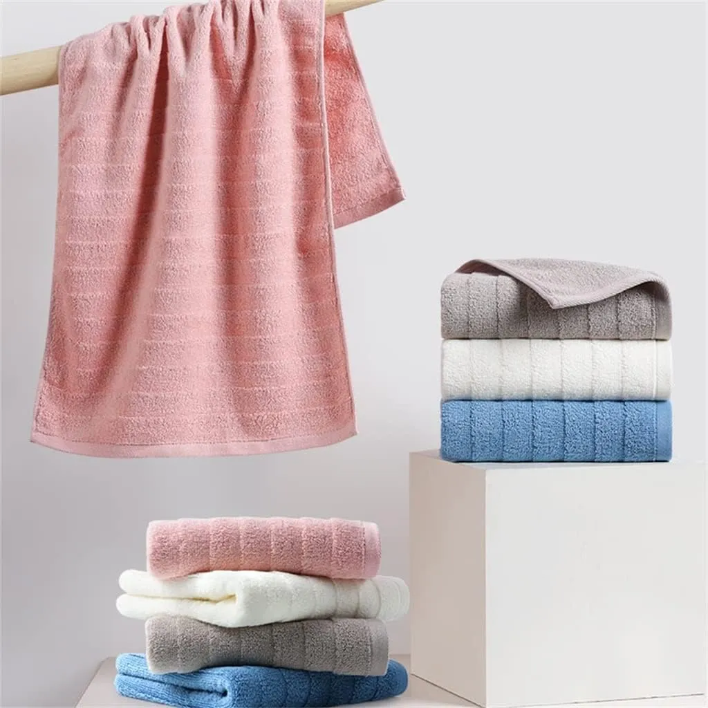 Towel Cotton wash Your face Bath Home Adult Soft Water Suction face Towel(D 3PS)