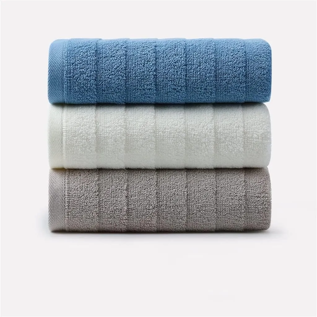 Towel Cotton wash Your face Bath Home Adult Soft Water Suction face Towel(D 3PS)
