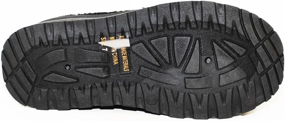 TRENDSUP Women's Platform Slippers, Suede Short Ankle Boots, Fur Fleece Lined, Slip-on, Durable for Indoor and Outdoor, Warm and Fuzzy