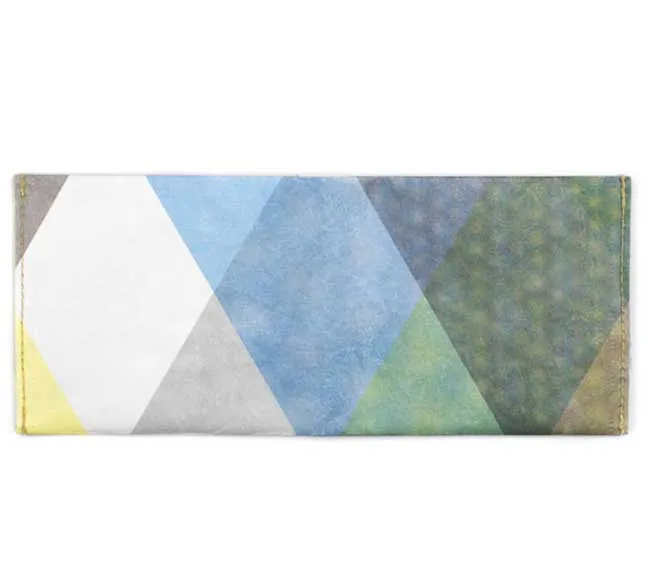 Triangle Moire | RFID Flat Wallet