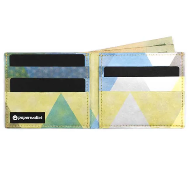 Triangle Moire | RFID Flat Wallet