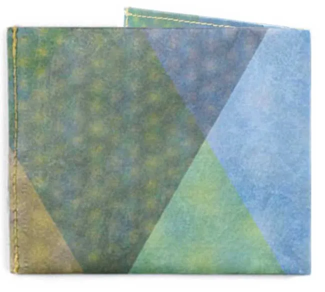 Triangle Moire | RFID Flat Wallet