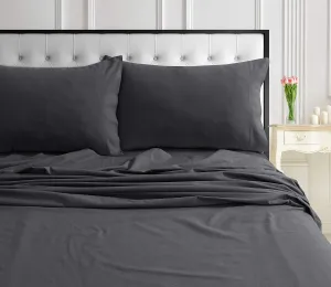Tribeca Living 170SOSHEETKIAG Deep Pocket Sheet Set, King, Arctic Grey